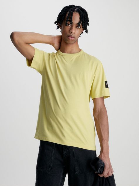 Polera Badge Regular  Amarillo Calvin Klein-0