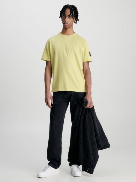 Polera Badge Regular  Amarillo Calvin Klein-1