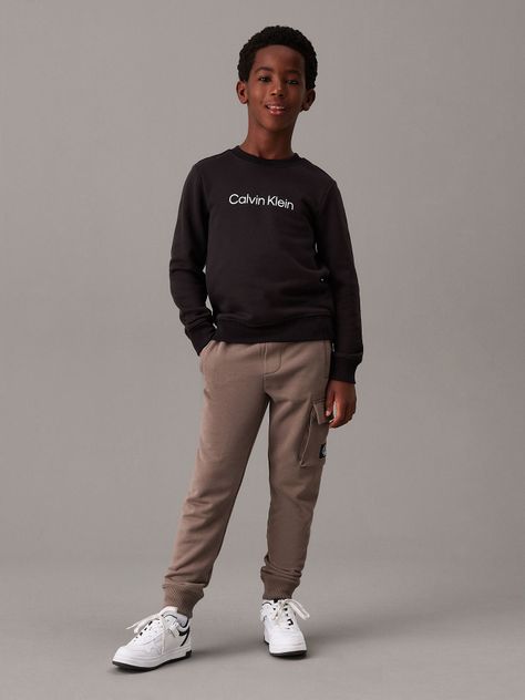 Jogger Niño Badge Relaxed Café Calvin Klein-0