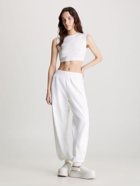 Jogger Premium Monologo Jog Pant Blanco Calvin Klein-1