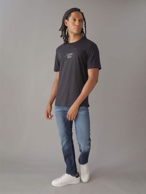 Polera Optic Line Logo Negro Calvin Klein-1