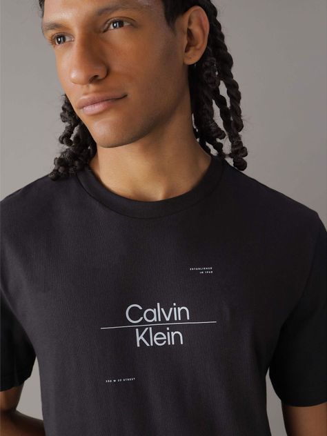 Polera Optic Line Logo Negro Calvin Klein-3