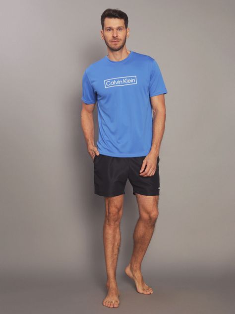 Polera Rash Guard Azul Calvin Klein-1
