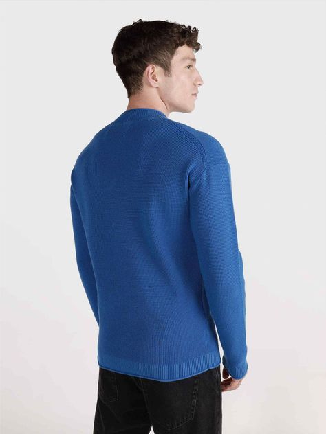 Sweater Badge Relaxed Azul Calvin Klein-2