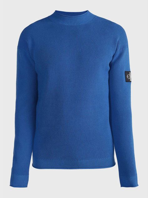 Sweater Badge Relaxed Azul Calvin Klein-4