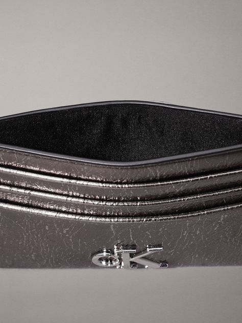 Tarjetero Minimal Monogram 6Cc Gris Calvin Klein-2