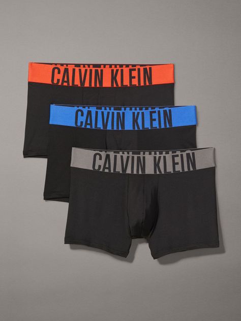 Pack 3 Bóxers Trunk Intense Micro Negro Calvin Klein-0