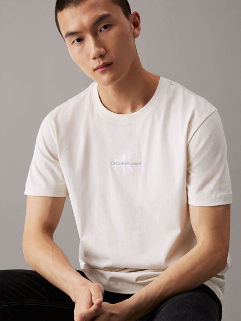 Polera Monologo Blanco Calvin Klein-3
