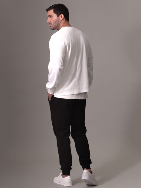 Polera LS Slub Rib Blanco Calvin Klein-2