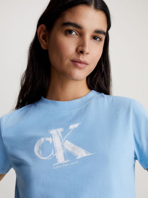 Polera Meta Ck Baby Azul Calvin Klein-3