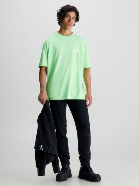 Polera Vertical Institutional Verde Calvin Klein-1