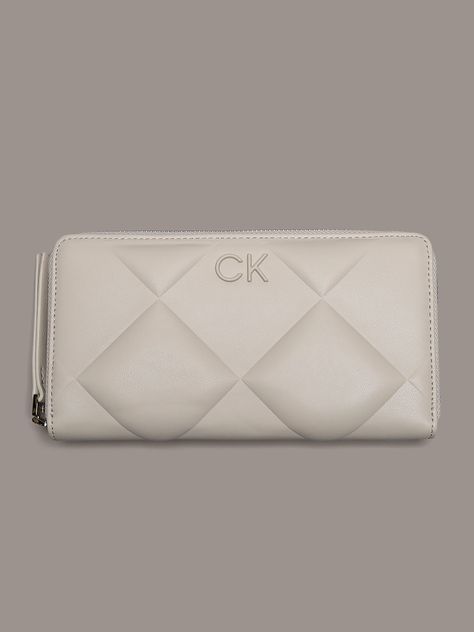 Billetera Quilt Beige Calvin Klein-0