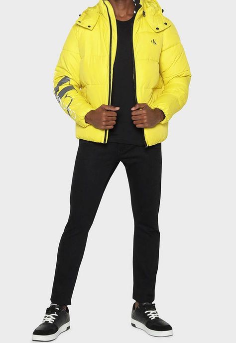 Parka Essentials Non Down Amarillo Calvin Klein-1