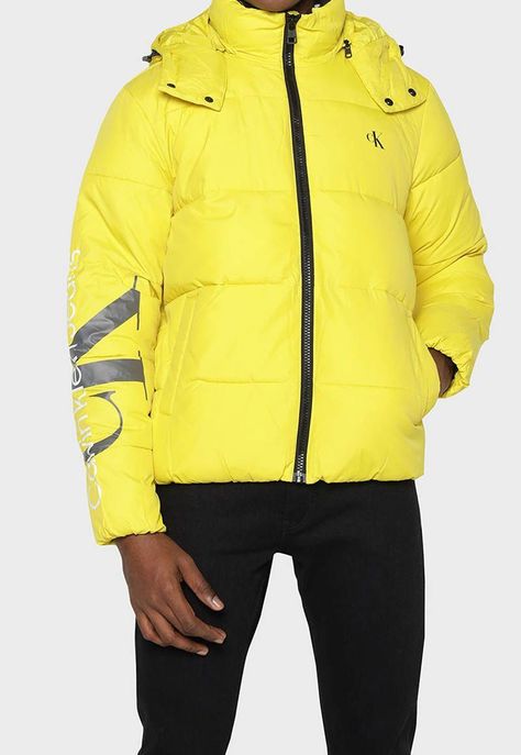 Parka Essentials Non Down Amarillo Calvin Klein-3