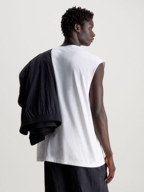 Polera Monologo Sleeveless Blanco Calvin Klein-2