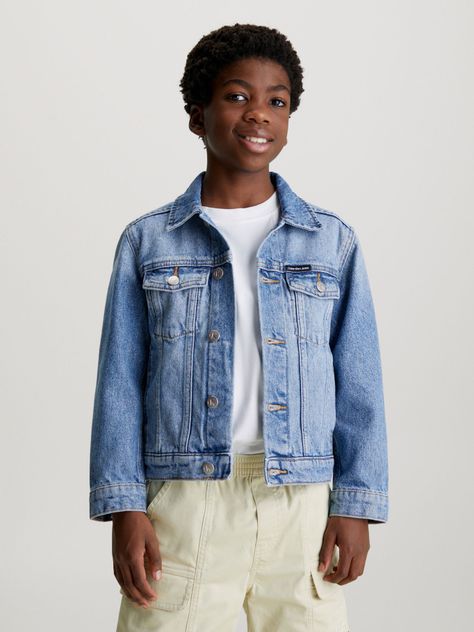 Chaqueta Niño Iconic Mid Blue Azul Calvin Klein-0
