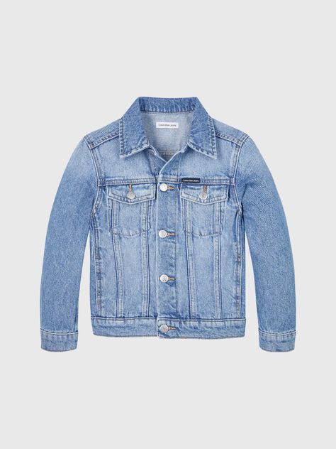 Chaqueta Niño Iconic Mid Blue Azul Calvin Klein-4