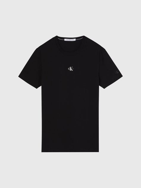 Camiseta Algodón Orgánico Monograma Negro Calvin Klein-5