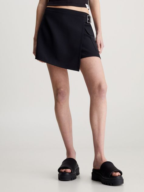 Falda Short Buckle Negro Calvin Klein-0