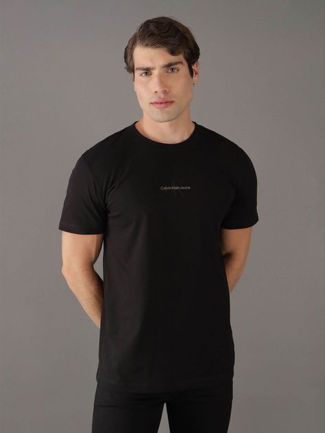 Polera Monologo Negro GM Calvin Klein-0