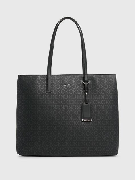 Cartera Shopper Ck Must Epi Mono Negro Calvin Klein-0