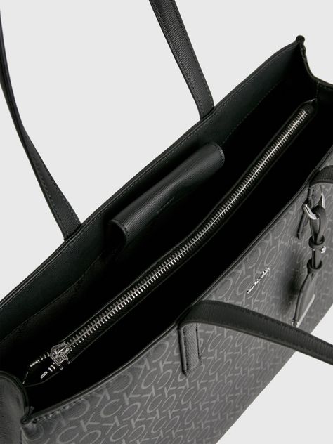 Cartera Shopper Ck Must Epi Mono Negro Calvin Klein-3