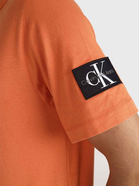 Polera Badge Regular Naranja Calvin Klein-3