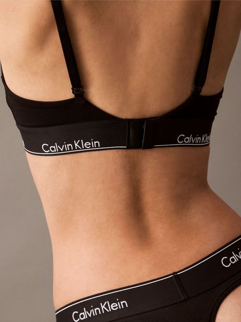 Bralette Triangular Modern Cotton Negro Calvin Klein-2