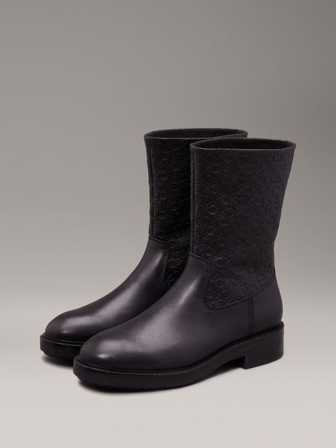 Botas Flat Ankle Negro Calvin Klein-0