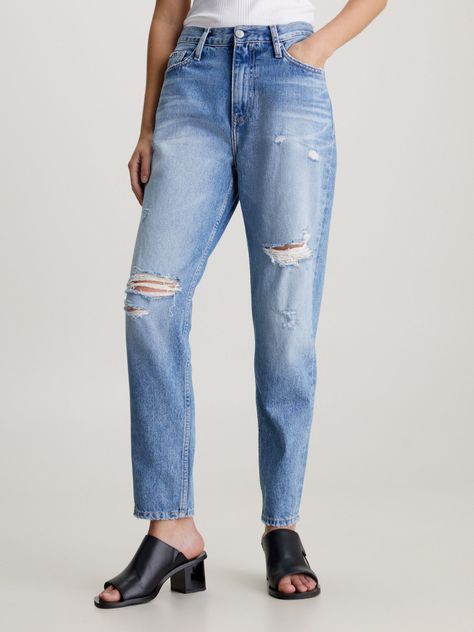 Jeans Mom Azul Calvin Klein-0