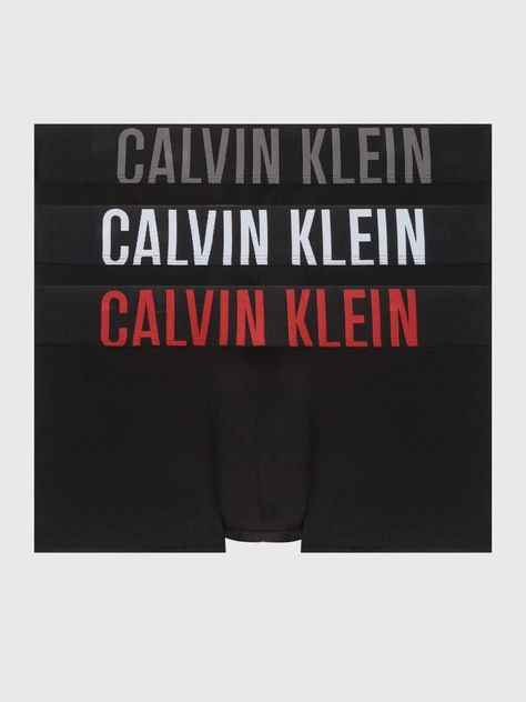 Pack 3 Bóxers Low Rise Trunk Intense Negro Calvin Klein-0