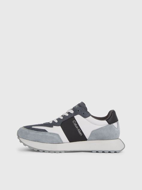 Zapatilla de Cuero Low Top Lace Mix Gris Calvin Klein-5
