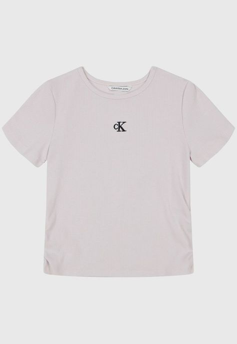 Polera Niña Shirred Baby Rosado Calvin Klein-0