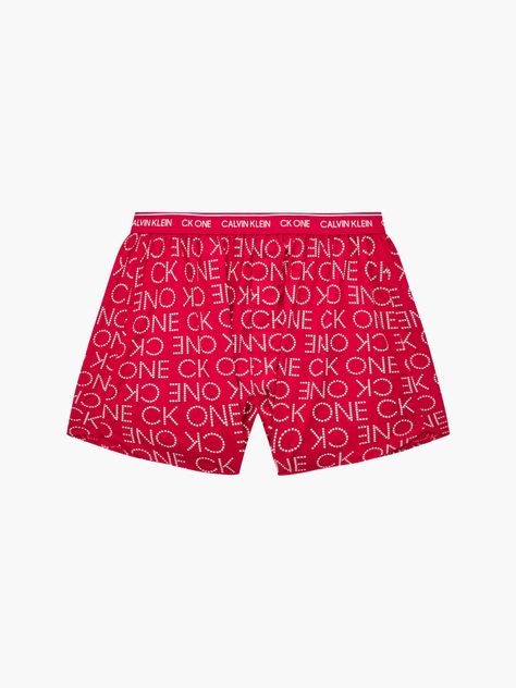Bóxer Tela Ck One Rojo Calvin Klein-3