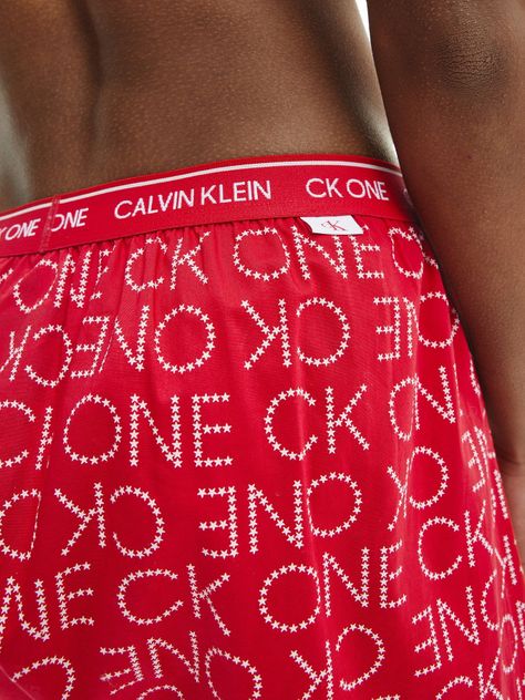 Bóxer Tela Ck One Rojo Calvin Klein-2