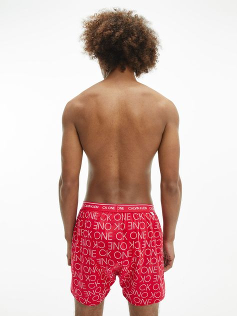 Bóxer Tela Ck One Rojo Calvin Klein-1