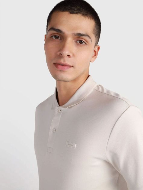 Polera Smooth Slim Beige Calvin Klein-3