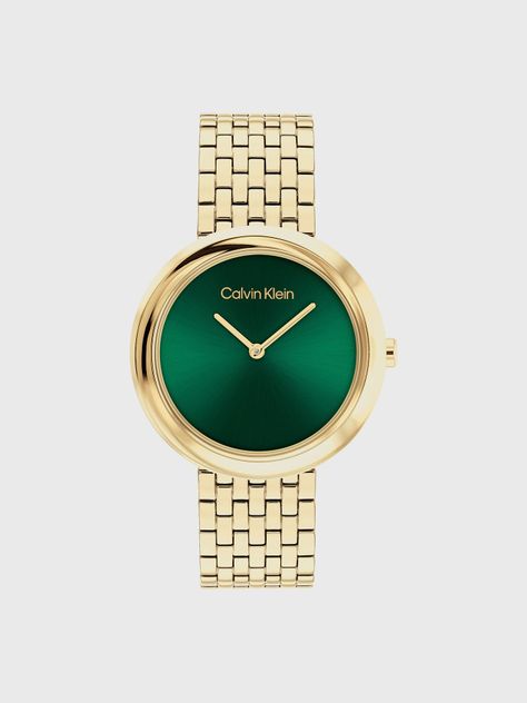 Reloj Contoured Bezel Dorado Calvin Klein-0
