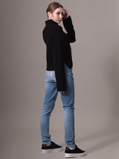 Sweater Chunky Loose Negro Calvin Klein-2