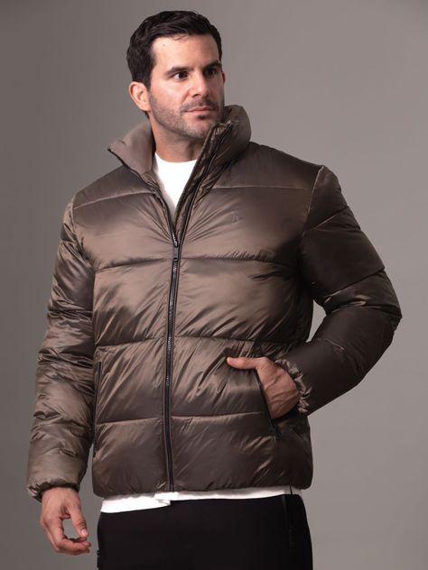 Parka Two Tone Puffer Café Calvin Klein-0