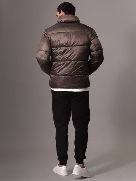 Parka Two Tone Puffer Café Calvin Klein-2