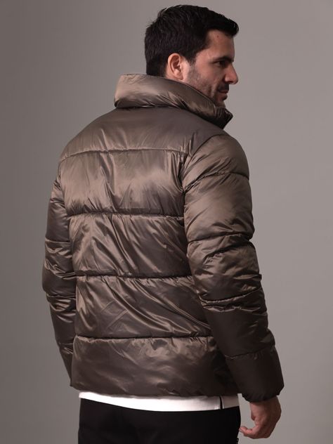 Parka Two Tone Puffer Café Calvin Klein-3