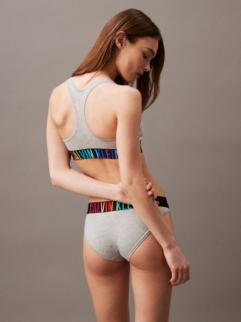 Bralette Intense Power Pride Cotton Gris Calvin Klein-3