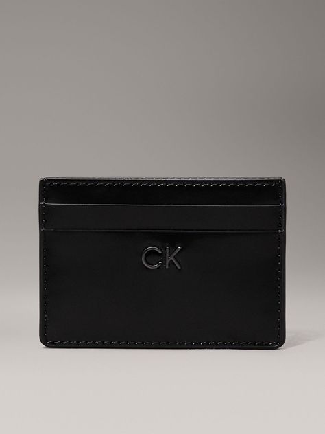 Tarjetero CK Daily Slim Shiny Negro Calvin Klein-0