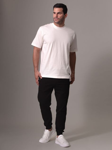 Polera Woven Label Relaxed Blanco Calvin Klein-1