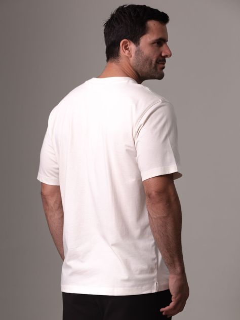 Polera Woven Label Relaxed Blanco Calvin Klein-3