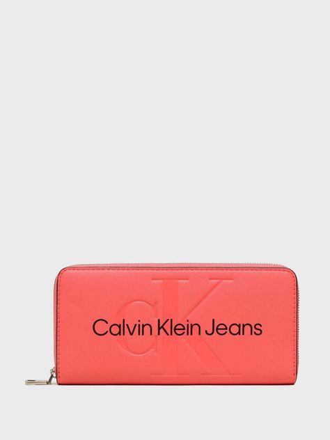 Billetera Sculpted Mono Rosa Calvin Klein-0