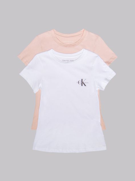 Pack 2 Poleras Monologo-Slim Multicolor Calvin Klein-0