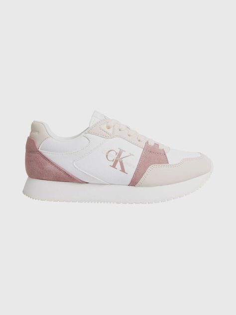 Zapatillas Runner Low Mix Lace Rosado Calvin Klein-4