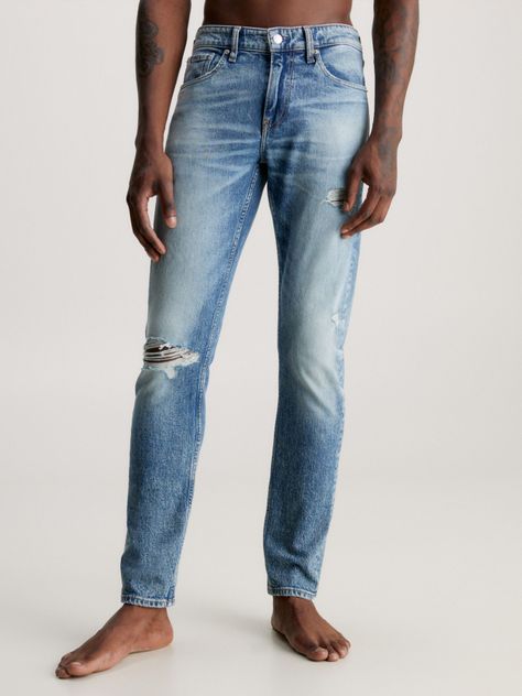 Jeans Slim Taper Azul 1A4 Calvin Klein-0